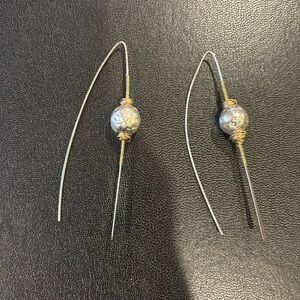Super cool statement earrings in mixed metals